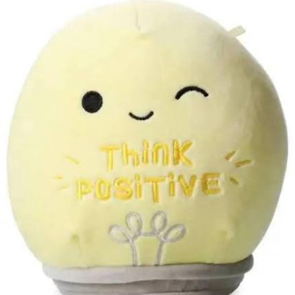 Squishmallows Yellow and Gray Stuffed Animal